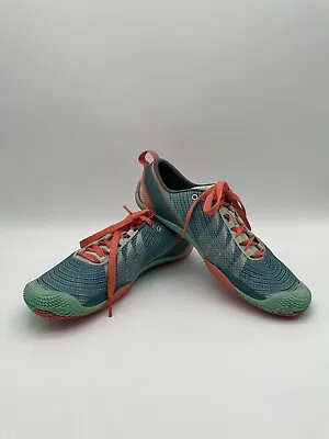 Merrell Vapor Glove 2 Shoes 8.5 Sea Blue Coral Barefoot Zero Drop Vibram • $34.97