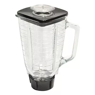 $19.49 • Buy 5 Cup Square Top 6 Piece Complete Glass Jar Replacement Set, Fits Oster Blender