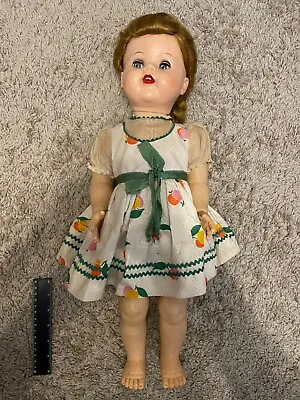 Vintage 1951 Ideal Saucy Walker 22  HARD PLASTIC Doll FLIRTY EYES GOOD CONDITION • $70