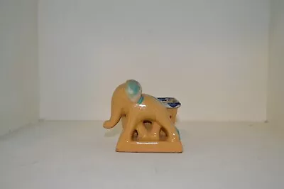 Vintage Colorful Ceramic Elephant Planter • $11.99