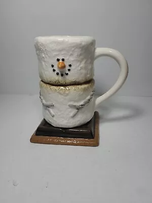 The Original S'mores Snowman Coffee Mug Cup Midwest Of Cannon Falls 5.5  Tall • $20.50