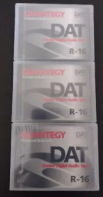 Lot Of 3 Quantegy R-16 DAT Cassette Digital Audio Tape Recording New Sealed • $24.95