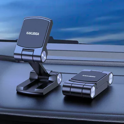 Foldable Magnetic Phone Holder Stand Car Dashboard Mount Accessories For IPhone • £8.28