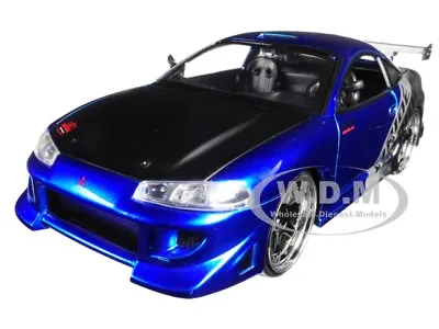 1995 Mitsubishi Eclipse  Bride  Blue  Jdm Tuners  1/24 Diecast Model Jada 99103 • $20.99