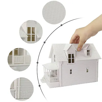 1pc O Scale 1:50 Model Village House White Unassembled Building Christmas • $28.99