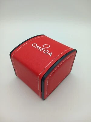 £26.99 • Buy OMEGA New Watch Case Leather Ette Red Pouch With Watch Cushion 