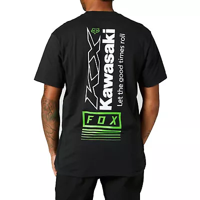 Fox Racing Men's Kawasaki Premium Black Short Sleeve T Shirt Clothing Apparel • £26.81