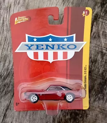 Vintage YENKO Johnny Lightning Die Cast Toy Car Red 1968 CHEVY Camaro S/C 427 • $9.75