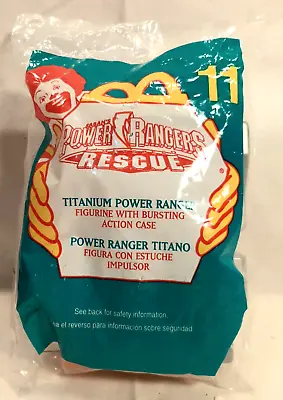 2000 Mcdonalds Power Rangers Rescue Happy Meal Toy Titanium Ranger - #11 -new • $4.95