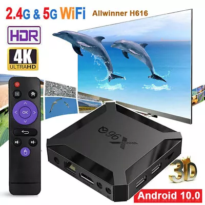 NEW Android 10.0 TV Box 1GB+ 8GB Quad Core HD 4K HDMI WIFI 5G Media Player UK • £25.99