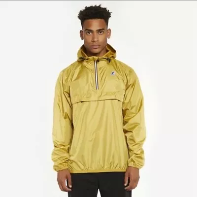 K-Way Le Vrai Leon 3.0 Windbreaker Jacket Gold XL • $75