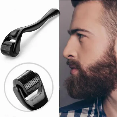 Beard Derma Roller Hair Beard Regrowth & Skin Rejuvena 540 Titanium Micro Needle • $12.89