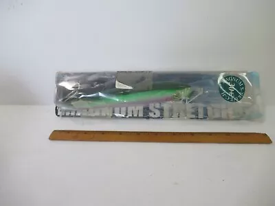 6oz Mann's Magnum Stretch 30+ Trolling Lures Textured GREEN MULLET HOLO • $24.99