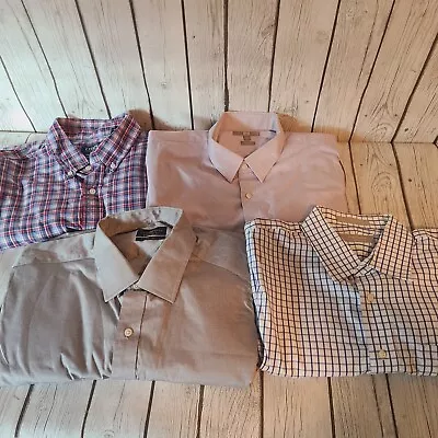 Mens Lot Of 4 Long Sleeve Button Down Shirts Nordstrom Chaps Size Extra Large • $23.99