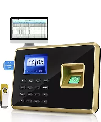 £39.99 • Buy Clocking In Machine For Small Business,Fingerprint Time Clock New