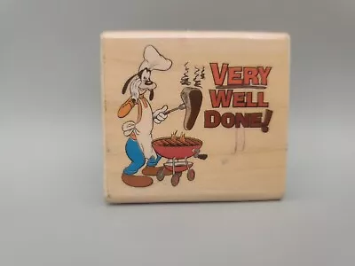 Rubber Stampede Goofy Mickey Mouse Very Well Done Grill Steak Rubber Stamp A249E • $8