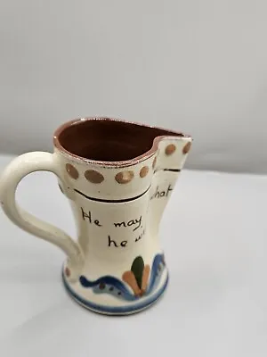 Vintage Torquay Motto Ware Creamer He May Do • $15