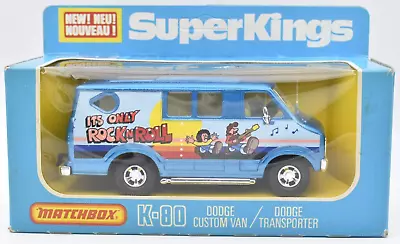 Matchbox Lesney Super Kings K80 Dodge Custom Van Blue. Made In England • $31