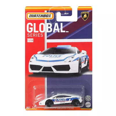 Matchbox 2021 Global Series 11/14 LAMBORGHINI GALLARDO POLICE WHITE Italy • $10.99