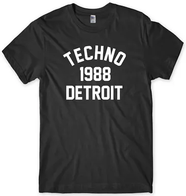 £11.99 • Buy Techno 1988 Detroit Mens Funny Unisex T-Shirt