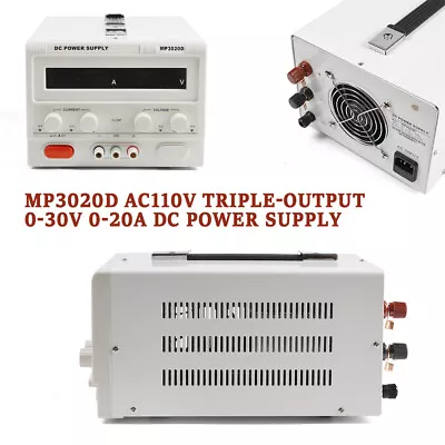 DC Power Supply Variable 30V 20A Adjustable High Precision Digital & Power Cord • $128.25