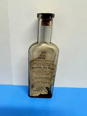 Vintage Stanchfield Pennyrilla Hot Drops 5.25” Tall Bottle With Cork • $29.99