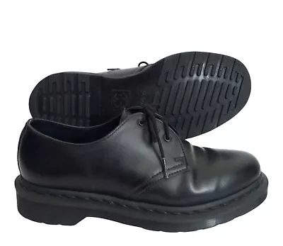 Size 7 Dr Martens 1461 Mono Smooth Leather Oxford Leather Black • $79.99