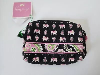New Pink Elephants Small Cosmetic Purse Bag Retired Pattern RARE • $18.99