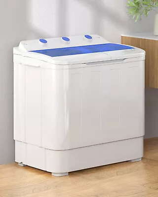 16.5/26lb Portable Washing MachineMini Washer Compact Twin Tub Wash&Spin Combo • $165.99