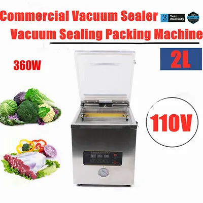 $296.40 • Buy Digital Vacuum Packing Sealing Machine Sealer 360W Packaging Industrial Chamber