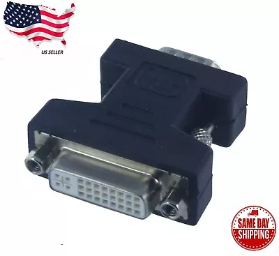 DVI-I Female Analog(24+5) To VGA Male(15-pin) Connector Adapter • $2.64