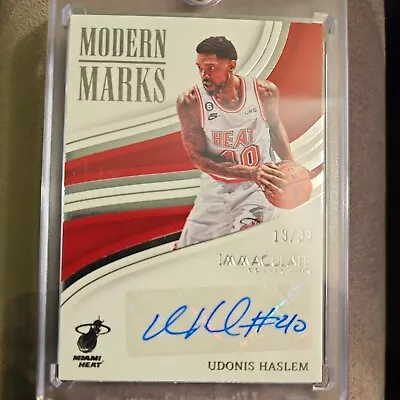 2023 Immaculate Modern Marks Udonis Haslem Auto #13/99 Miami Heat • $19.99