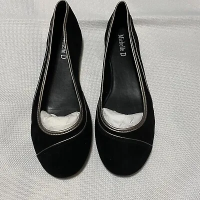 Michelle D Womens Shoes Flats Charli Black Suede 7.5 (G) • $19.99