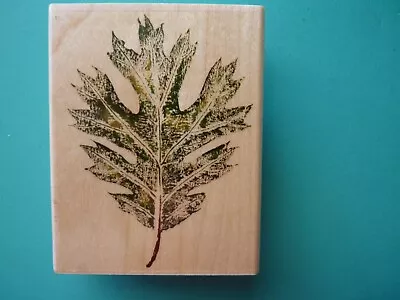 Single Oak Leaf Large RUBBER STAMPEDE Rubber Stamp • $13.99