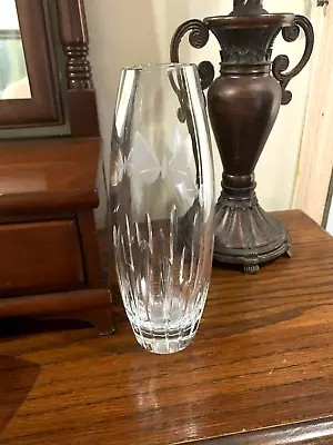 Waterford Frosted Etched Butterfly Bud Vase 8  • $36.50