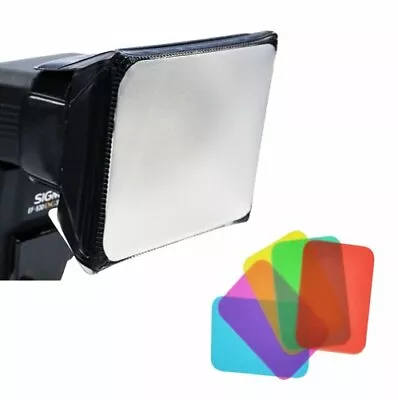 Opteka SB-110 Universal Softbox Diffuser With Color Gels For External Flash • $11.99