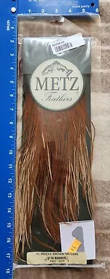 Metz Grade #2  Rooster Saddle Natural Brown Color Umpqua Dry Hackle (no1) • $49.95