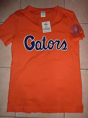 Victorias Secret Pink Bling Florida Gators  Gator Bait Campus Vneck Teeshirt Nwt • $34