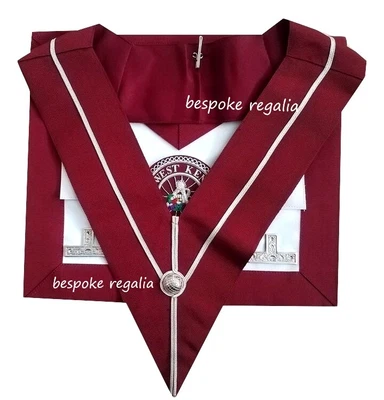 £59.99 • Buy Masonic Regalia-CRAFT PROVINCIAL STEWARDS APRON (LEVELS)& COLLAR + FITTED BADGE 
