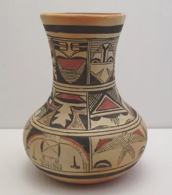 $650 • Buy OLD HOPI VASE With NAMPEYO FAMILY DESIGN ELEMENTS, 7 Inches Tall