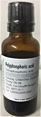 Polyphosphoric Acid 115.5% Certified® Reagent 25g • $42.13