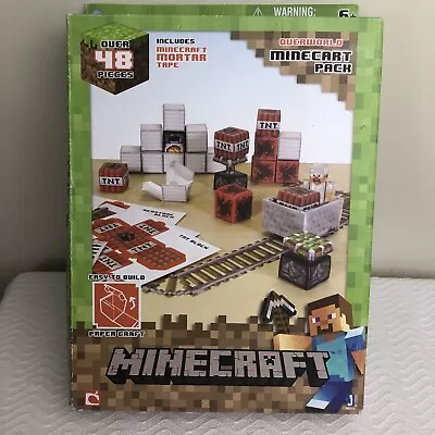 Minecraft Papercraft Overworld Minecart  Open Box Complete Read Description • $31.19