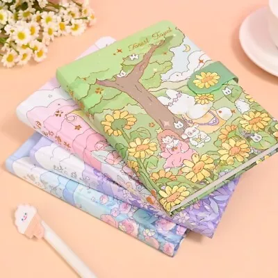 Paper Cute Healing Bunny Bear Notebook Student Learning Korean Stationery • $23.87