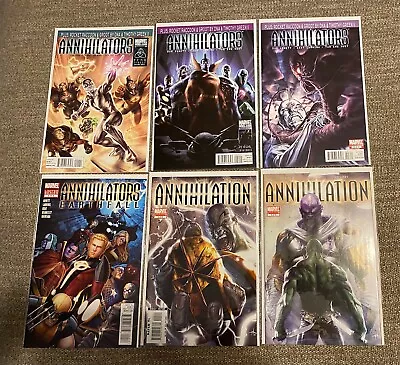 Annihilators 1 2 3 Annihilation 3 4 Earthfall 4 Dan Abnett Rocket Raccoon Groot • $10