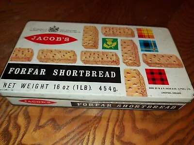 Jacobs Forfar Shortbread Biscuit Tin Vintage And Retro • £5