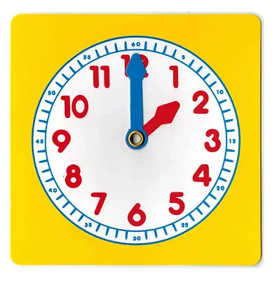 £3.79 • Buy Clock Dial Learn To Tell The Time Learning Education Clock Teaching Aid