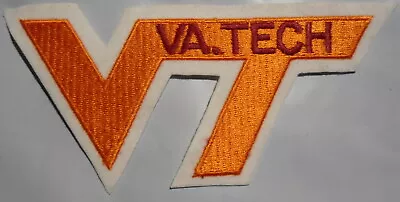 VIRGINA  TECH  PATCH  6  X 3     NICE  CONDITION   EMBROIDERED     FREE SHIPPING • $13.50