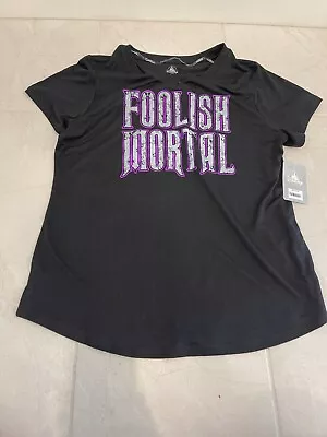 $25 • Buy NWT Disney Parks Exclusive WDW Foolish Mortal Haunted Mansion Shirt Sz XS