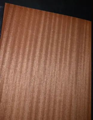 Sapele Ribbon Stripe Wood Veneer Sheet 10.5 X 29 Inches                 6773-22 • $4.99