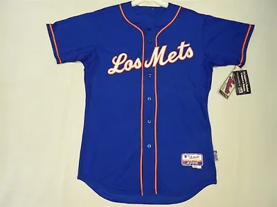 Authentic New York Mets LOS METS Cool Base Jersey RARE!!! 52 • $150
